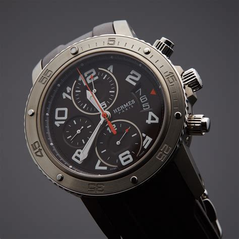 hermes clipper watch for sale|hermes clipper chronograph watch prices.